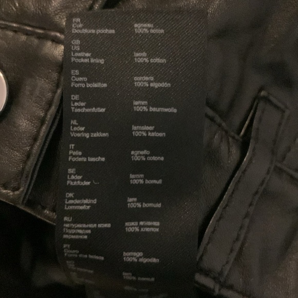 Maje Womens Perry Leather Straight Leg Flared Crop Pants US 0 Black FR 34 -Flaw- - Picture 7 of 16